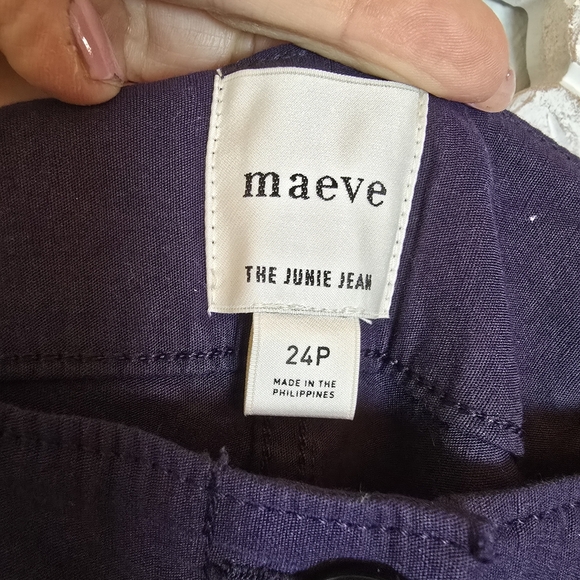 Maeve Anthropologie Women's The Junie Jean High Rise Wide Leg Flare Leg Pants 24 - Picture 2 of 6